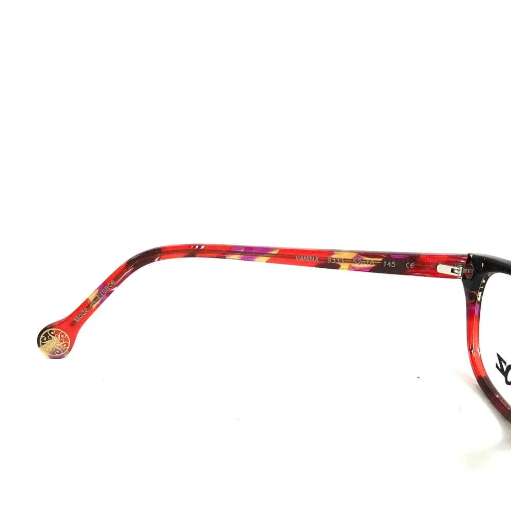 BOZ Eyeglasses Frames VANINA 9333 Black Pink Red Brown Marble 52-16-145